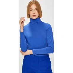 Answear - Bluzka Watch Me. Niebieskie bluzki damskie ANSWEAR, s, bez wzorów, z elastanu, casualowe, z golfem, bez rękawów. W wyprzedaży za 59,90 zł.