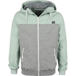 Sublevel Men's Block Zip Jacket Bluza z kapturem rozpinana szary/zielony. Szare bluzy męskie marki Sublevel, s, bez wzorów, z kapturem, bez rękawów, z kapturem. Za 199,90 zł.