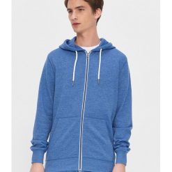 Rozpinana bluza z kapturem - Niebieski. Niebieskie bluzy męskie House, s, bez wzorów, z kapturem, bez rękawów, z kapturem. Za 79,99 zł.
