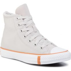 Trampki CONVERSE - Ctas Hi 166125C Pale Putty/White/Honey. Brązowe półbuty damskie Converse, bez wzorów, ze skóry, bez zapięcia. W wyprzedaży za 259,00 zł.