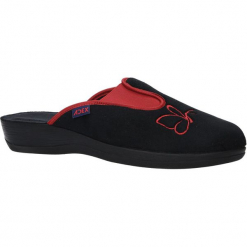 Czarne kapcie haftowane Adex CZ025GC. Czarne kapcie damskie Adex. Za 38,99 zł.