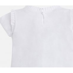 Mayoral - Top dziecięcy 92-134 cm. Szare bluzki dziewczęce marki Mayoral, z nadrukiem, z elastanu, z okrągłym kołnierzem. Za 79,90 zł.