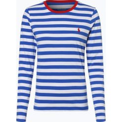 Polo Ralph Lauren - Damska koszulka z długim rękawem, niebieski. Niebieskie koszulki damskie marki Polo Ralph Lauren, s, w paski, z długim rękawem. Za 359,95 zł.