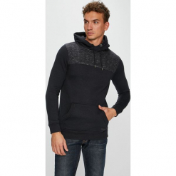 Brave Soul - Bluza. Szare bejsbolówki męskie Brave Soul, l, z bawełny, z kapturem. W wyprzedaży za 79,90 zł.