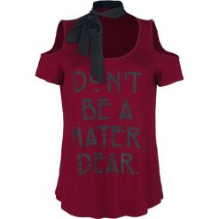 T-shirty damskie: American Horror Story Don't Be A Hater, Dear T-Shirt bordowy/czarny