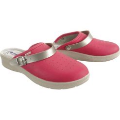 INBLU 50-35 fuxia, klapki damskie. Klapki damskie Inblu, w paski, bez obcasa. Za 53,90 zł.