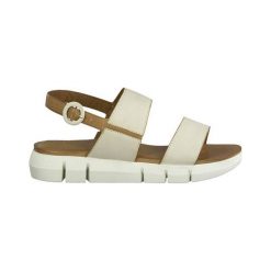 Tamaris Sandały kremowy brązowy female beżowy/brązowy 41. Pomarańczowe sandały damskie Tamaris, w paski, ze skóry, eleganckie, bez obcasa, z paskami. Za 239,00 zł.