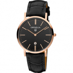 Zegarek kwarcowy w kolorze czarno-różowozłotym. Czarne, analogowe zegarki damskie Esprit Watches, ze stali. W wyprzedaży za 227,95 zł.