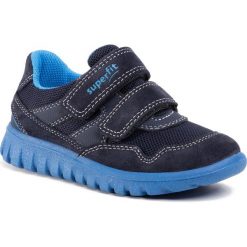 Sneakersy SUPERFIT - 6-09191-80 S Blau/Blau. Niebieskie trampki chłopięce Superfit, bez wzorów, z zamszu, na rzepy. Za 229,00 zł.