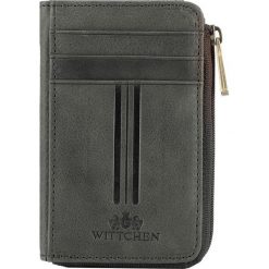 Etui na karty kredytowe. Szare etui damskie Wittchen, ze skóry. W wyprzedaży za 89,90 zł.