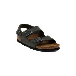 Sandały Birkenstock MILANO SMARAGDRUN. Czarne sandały damskie Birkenstock, bez zapięcia. Za 373,97 zł.