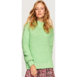 Sweter z grubym splotem - Zielony. Zielone bez kategorii Reserved, s, ze splotem. Za 119,99 zł.