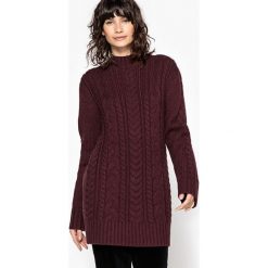 Tuniki damskie: Sweter tunika, wełna