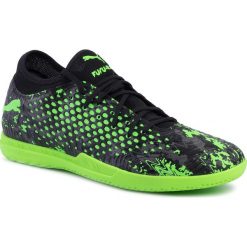 Buty PUMA - Future 19.4 IT 105549 03 Black/Gray/Green Gecko. Czarne buty sportowe męskie Puma, ze skóry ekologicznej, bez zapięcia, do piłki nożnej. Za 249,99 zł.
