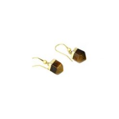 Earrings Tygrysie Oko Mini Złoto. Żółte kolczyki damskie Brazi druse jewelry, srebrne. Za 170,00 zł.
