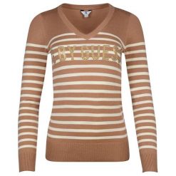Guess Panie Sweter G Guess Women`S Brea Logo Sweter (Rozmiar Xs). Brązowe swetry klasyczne damskie marki Guess, s, z aplikacjami. W wyprzedaży za 361,00 zł.