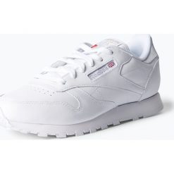 Reebok - Damskie tenisówki ze skóry, biały. Białe trampki i tenisówki damskie Reebok, bez wzorów, ze skóry, bez zapięcia. Za 359,95 zł.