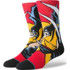 Stance Xmen Wolverine Skarpetki Czerwony. Czerwone skarpetki męskie Stance, bez wzorów, z elastanu. Za 85,95 zł.