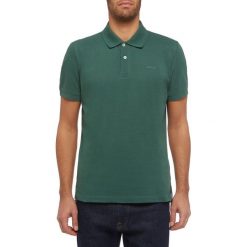 Geox Męska koszulka polo Sustainable M0210B T2649 M zielony. Zielone koszulki męskie Geox, m, bez wzorów, z bawełny, klasyczne, z krótkim rękawem. Za 189,00 zł.