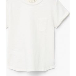 Mango Kids - Top dziecięcy Basicg2 104-164 cm. Szare topy damskie marki Mango Kids, z bawełny, z okrągłym kołnierzem. Za 19,90 zł.