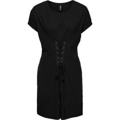 Sukienki hiszpanki: Must have: sukienka shirtowa ze sznurowaniem bonprix czarny