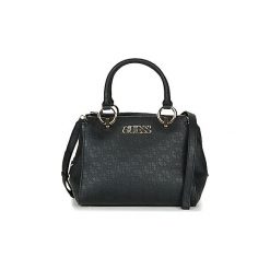 Torebki do ręki Guess HERITAGE POP GIRLFRIEND SATCHEL. Czarne torebki klasyczne damskie marki Guess, z aplikacjami, do ręki, bez dodatków. Za 639,00 zł.