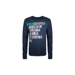 T-shirty z długim rękawem Guess M74I31 K5XKO / Longsleeve Don't Talk. Niebieskie t-shirty męskie Guess, xxl, z aplikacjami, bez kołnierzyka, długie. Za 99,00 zł.