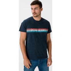 Pepe Jeans Marke Koszulka Niebieski. Niebieskie podkoszulki męskie Pepe Jeans, m, z nadrukiem, z bawełny, z krótkim rękawem. Za 180,95 zł.