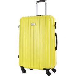 Walizka w kolorze żółtym - 45 l. Żółte walizki Travel One, z materiału. W wyprzedaży za 189,95 zł.