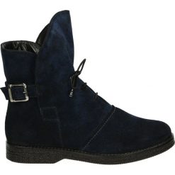 Botki - 08444 BLU 846. Czarne botki damskie skórzane Venezia. Za 379,00 zł.