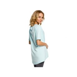 Dresowa bluza tunika z sercem M023. Różowe tuniki damskie Moe, xl, z dzianiny. Za 115,00 zł.