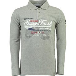 Koszulka polo "Kiobrasil" w kolorze szarym. Szare bez kategorii marki Geographical Norway Women & Kids, z bawełny, z długim rękawem. W wyprzedaży za 86,95 zł.