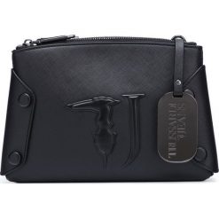 Trussardi Jeans Melissa Cross body bag Czarny. Czarne torebki klasyczne damskie Trussardi Jeans, w paski, z jeansu, bez dodatków. Za 612,95 zł.