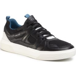 Sneakersy GEOX - J Nettuno B. D J02AWD 01446 C9269 S Black/Petrol. Czarne trampki chłopięce Geox, bez wzorów, ze skóry, na sznurówki. Za 309,00 zł.