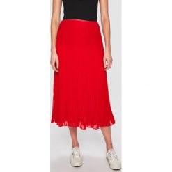 Polo Ralph Lauren - Spódnica. Czerwone spódniczki damskie Polo Ralph Lauren, s, bez wzorów, z poliesteru, z podwyższonym stanem, midi, rozkloszowane. W wyprzedaży za 699,90 zł.