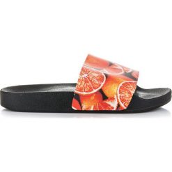 Vices pomarańczowe Cytrusowe Klapki. Pomarańczowe klapki damskie vices, bez wzorów, z syntetyku, bez obcasa. Za 64,90 zł.