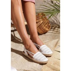 Białe Espadryle Want It. Białe espadryle damskie Renee, w paski, bez obcasa, na płaskiej podeszwie. Za 89,99 zł.