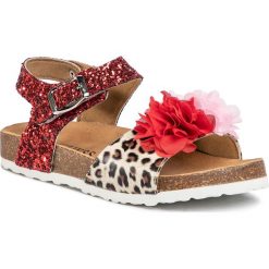 Sandały GUESS - Spohie FJ6SOP FAM03 RED. Czerwone sandały dziewczęce Guess, ze skóry ekologicznej, bez zapięcia. Za 299,00 zł.