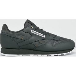 Reebok Classic - Buty Cl Leather Mu. Szare buty sportowe męskie Reebok Classic, ze skóry, na sznurówki, reebok classic. W wyprzedaży za 299,90 zł.