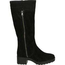 Kozaki - 8926120 BLACK. Czarne buty zimowe damskie Venezia, ze skóry. Za 299,00 zł.
