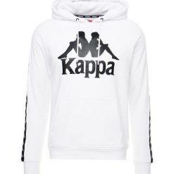 Kardigany męskie: Kappa AUTHENTIC HURTADO Bluza z kapturem white/black
