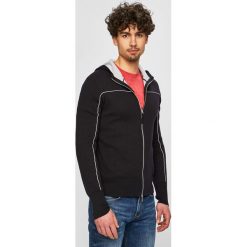 Armani Exchange - Sweter. Czarne swetry męskie Armani Exchange, s, bez wzorów, z elastanu, z kapturem, z kapturem. W wyprzedaży za 379,90 zł.