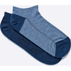 Levi's - Stopki (2-pack). Niebieskie skarpetki męskie Levi's®, bez wzorów, z elastanu. Za 39,90 zł.