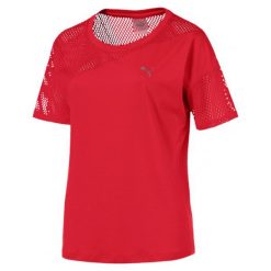 Puma Koszulka Sportowa A.C.E. Mesh Blocked Tee Ribbon Red L. Czerwone topy sportowe damskie marki Puma, l, z meshu, na fitness i siłownię. Za 169,00 zł.