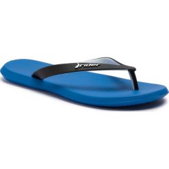 Japonki RIDER - R1 Ad 10594 Blue/Black/White 22101. Czarne klapki męskie Rider, z materiału. W wyprzedaży za 59,99 zł.