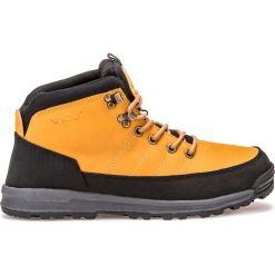 Buty zimowe męskie: BUTY MĘSKIE TRAPERY T178 – CZARNE/RUDE