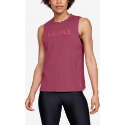 Under Armour Balance Podkoszulek Czerwony. Czerwone podkoszulki damskie Under Armour, xs, z nadrukiem, z bawełny, bez kołnierzyka, bez rękawów. Za 119,95 zł.