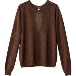 Kardigany damskie: Sweter z okrągłym wycięciem szyiz cienkiej dzianiny