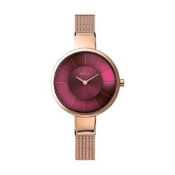 Obaku V149LVQMV - Zostań stałym klientem i kupuj jeszcze taniej. Brązowe zegarki damskie marki Obaku. Za 558,00 zł.