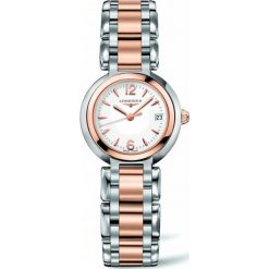 LONGINES PrimaLuna L8.110.5.16.6. Białe zegarki damskie marki LONGINES, złote. Za 9720,00 zł.